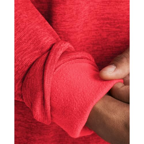 Under Armour Men's Armour Fleece Twist Quarter Zip, (713) Racer Red / / Black, X-Large
