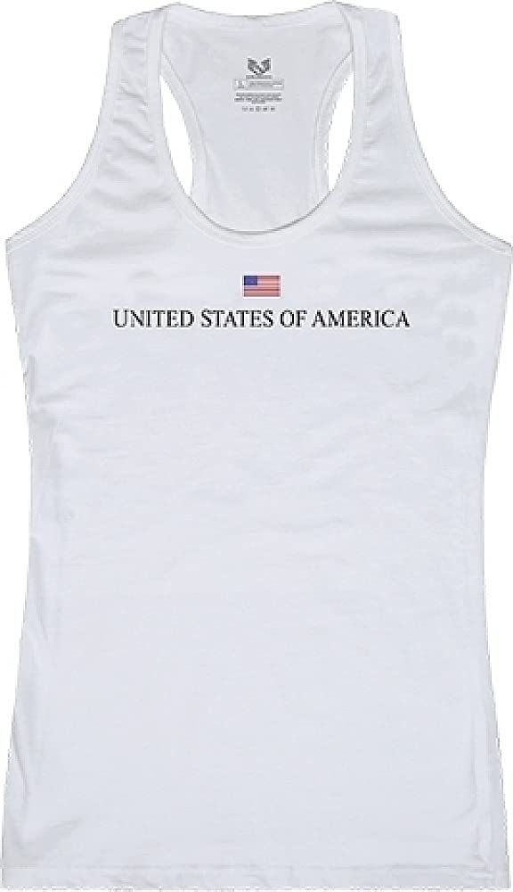 Graphic Tank, USA, White, M