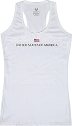 Graphic Tank, USA, White, M