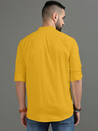 Royalscout MenS Cotton Polyester Blend Regular Fit Full Sleeve Kurta Perfect For Special Occasions, Family Events, Or Daily Eth