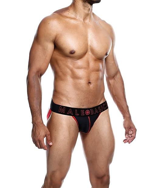 MB NEON JOCK RED MEDIUM