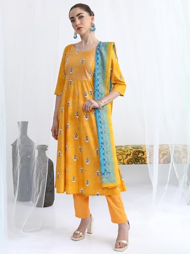 Ketch WomenS Cotton Blend Regular Dress Shirt (Khk3001146_Mustard