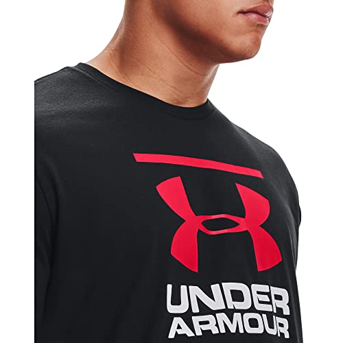 Under Armour Men's Global Foundation Short-Sleeve T-Shirt , Black (001)/Red, Large