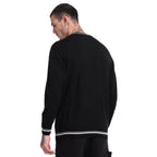 Bewakoof Mens Typography Oversized Fit Full Sleeve Round Neck Acrylic Sweater
