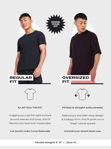 Bewakoof Official Marvel Merchandise Spider Punk Mens Graphic Printed Oversized Fit Half Sleeve Round Neck Cotton T-Shirt_66097