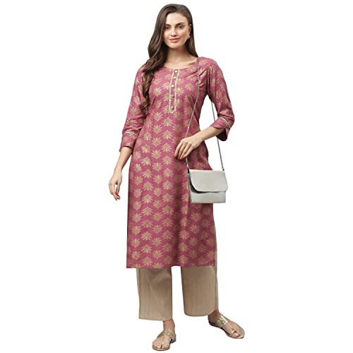 Stylum Women'S Rayon Straight Kurta (Toruwine48_Wine, 4Xl)