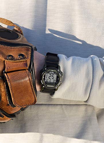 Armitron Sport Quartz Sport Watch with Nylon Strap, Black, 24 (Model: 45/7004DGN)