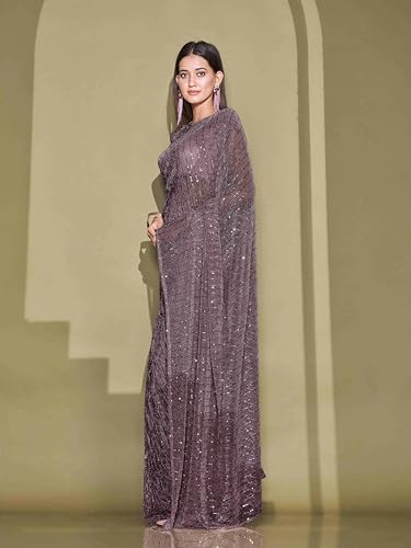 Womanista WomenS Women Ready To Wear Saree Ll Women Lycra Saree Ll Women Pre Draped Saree Ll Women One Minute Saree Ll Un-Stitc