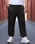 Bewakoof Air 1.0 MenS Solid Super Loose Fit Plus Size Joggers