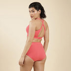 Women Bliss Swim Top | Full Coverage | Inbuilt Cups That Stay in Place | Trendy Cross-Back | Adjustable Straps
