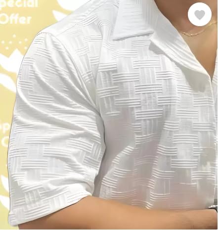 Funky Rich Funkyrich Textured Popcorn Shirts For Men