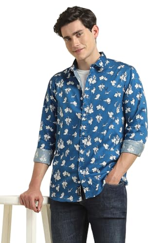Allen Solly Men Printed Casual Full Sleeve Shirt