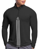 Noble Monk MenS Active Wear Regular Fit T Shirt |Full Sleeves |Casual T-Shirt For Men Black