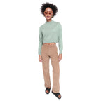 Bewakoof WomenS Solid Oversized Fit Full Sleeve High Neck Acrylic Sweater Green