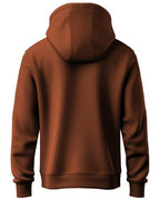 ADRO Men's Cotton Neck Hooded Sweatshirt (H24-BIRD-BR-S_Brown)