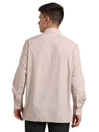 Turtle Men 100% Cotton Blue Solid Regular Fit Formal Shirt