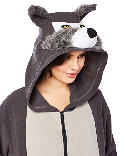 RG Costumes Men's Willie The Wolf Hoodie, Gray, Large