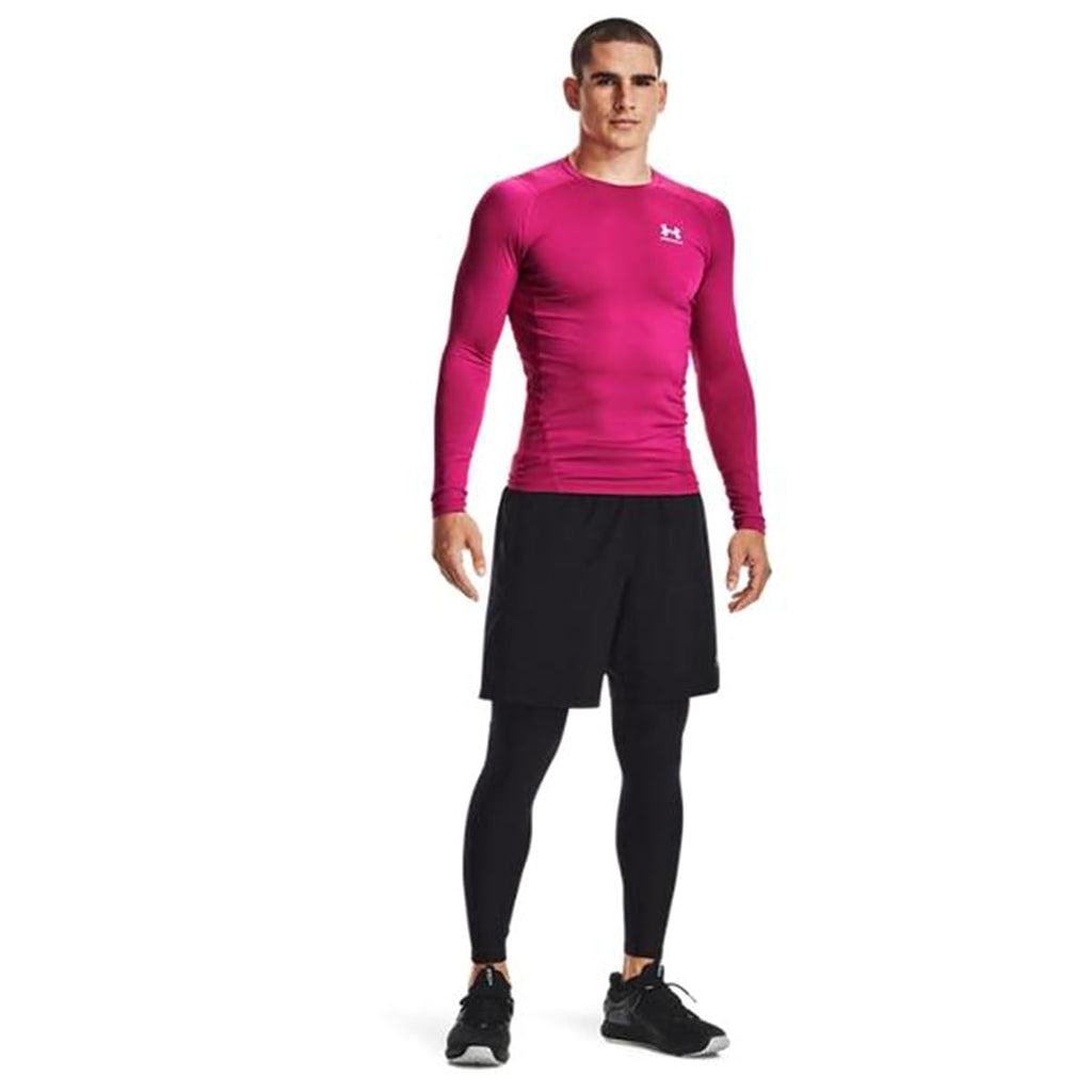 Under Armour Men's HeatGear Armour Leggings , Black (001)/Pitch Gray, Large