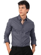 Pinkmint Mens Long Sleeve Button Down Shirt for Men Collared Casual Formal Soild Shirt