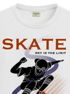 ADRO T Shirts for Boys & Girls | Skate Street Style Printed T-Shirt | Ages 3-14 | 100% Cotton Round Neck Tshirt for Boys |KRN-L2