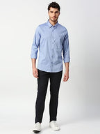 Thomas Scott Solid Color Long Sleeve Regular Fit Casual Shirt for Mens