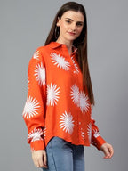 KOTTY Womens Oversized Cotton Blend Shirt(Multicolor,S)