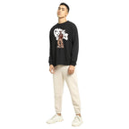 Bewakoof Mens Goosebumps Graphic Printed Cotton T-Shirt - Loose Fit, Crew Neck, Long Sleeves