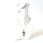 YOOESTORES82 Punk Metal Crow Skull Necklace. Hip Hop 3D Animal Bird Skull Pendant Necklace, Men Women Vintage Gothic Halloween J