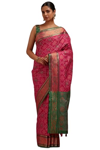 Soch Women Silk Patola Print Saree