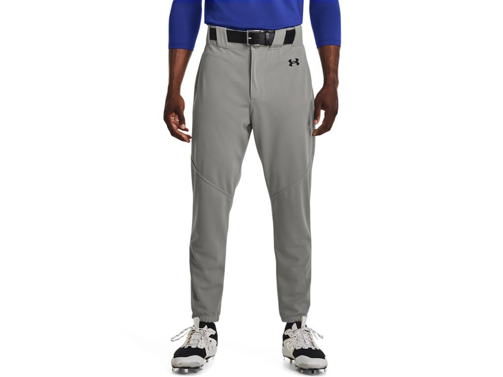 Under Armour Men's Utility Baseball Pant Closed 22, (075) Baseball Gray / / Black, Small