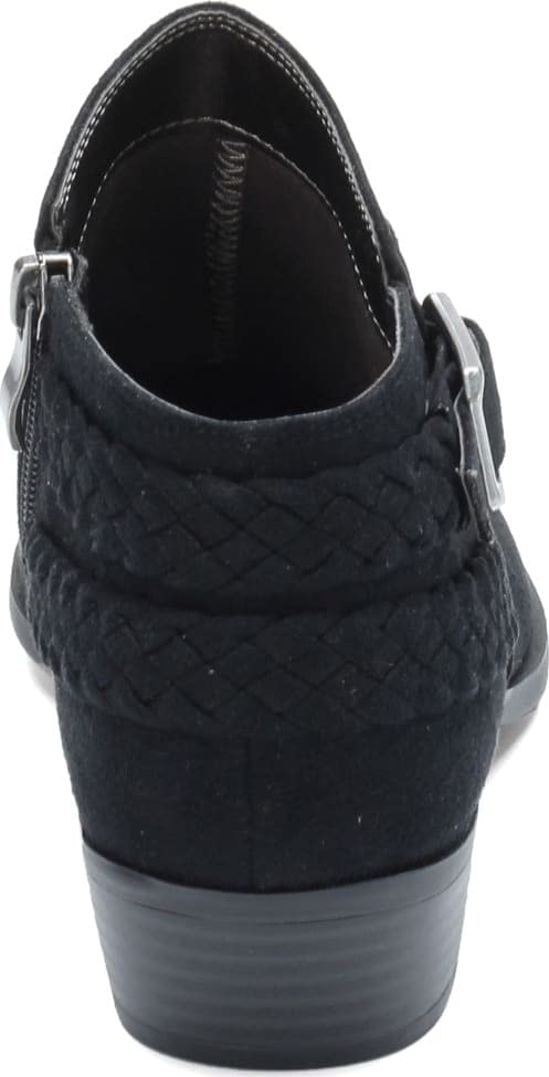 LifeStride womens Adriana Ankle Bootie, Black Micro, 10 Wide US