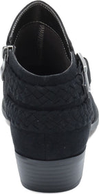 LifeStride womens Adriana Ankle Bootie, Black Micro, 10 Wide US