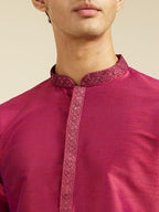 Diwas By Manyavar MenS Art Silk Solid Kurta