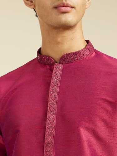 Diwas By Manyavar MenS Art Silk Solid Kurta