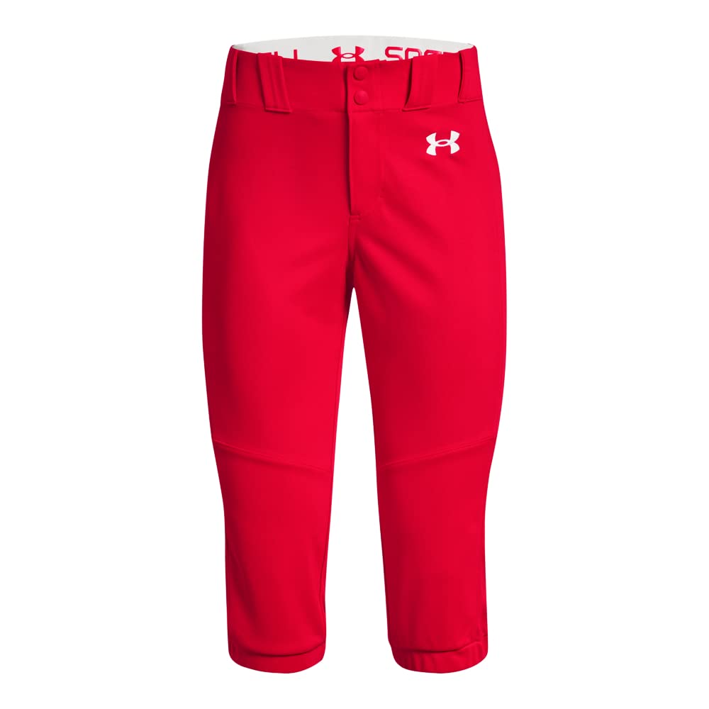 Under Armour Womens Utility Softball Pants 22, (600) Red / / White, X-Small