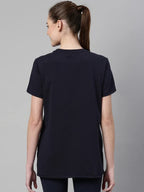 Enamor Athleisure Relaxed Fit Short Sleeve Round Neck Antimicrobial Finish Breathable Stretch Cotton Activewear Sports Tshirt fo