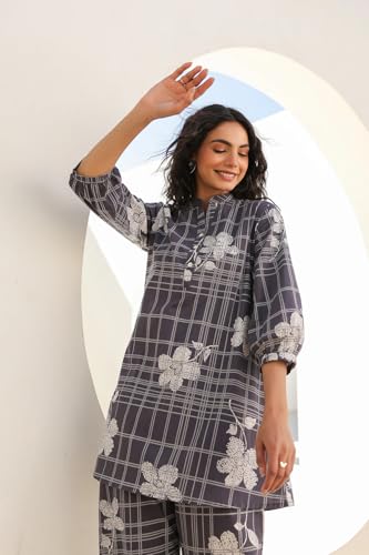 Kalaanj Ethnic Co Ord Set | Casual Wear Pant Top Set | Fancy Co-Ord Set | Full Pair Set | Kurta Sets Kurtis | Kurta Pant Setkals