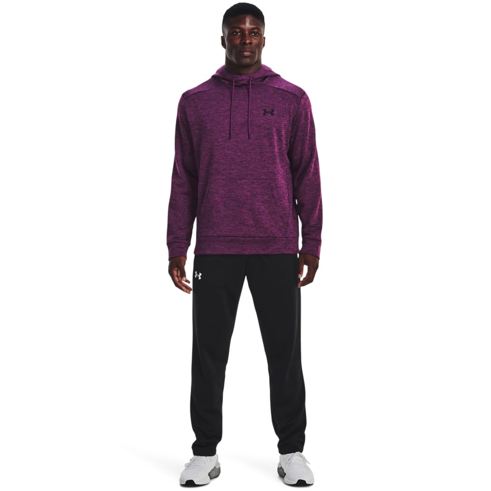 Under Armour Men's Armour Fleece Pants, (001) Black / / White, Large