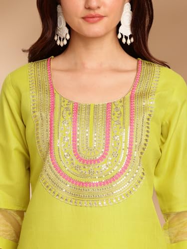 Kurta Set: Traditional Elegance With A Modern Twist: Experience The Best Of Both Worlds With Our Printed Ethnic Sets! Lemon
