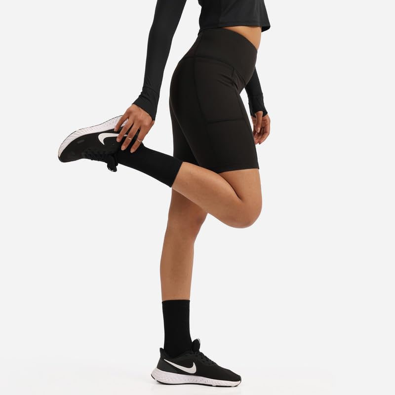 BlissClub Ultimate Cycling Shorts Lite with 2 Pockets | Gym Shorts for Women Workout, Sports Shorts, Swim Shorts and Shapewear f