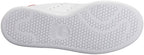 adidas Originals Boy's Stan Smith Sneaker, White/White/Pink, 6 Little Kid