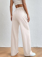Leriya Fashion Women Cargo Pant | Woman Trousers | Womens HIGH-Waisted Pant | Women Trousers Pants White