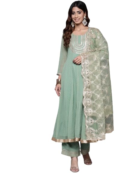 Varanga Women'S Cotton Kurta Kurta Bottom Set Dupatta Set