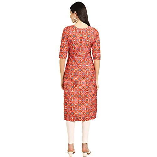 Pinkmint Women'S Crepe Digital Print Straight Kurta [Pack Of 2] (365-374-S)