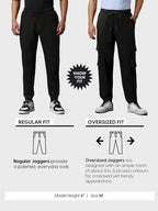 Bewakoof Air 1.0 MenS Solid Oversized Fit Terry Cargo Joggers