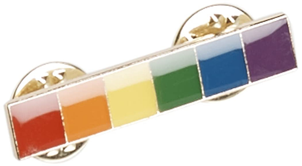 Gaysentials Lapel Pin, Rainbow Bar, 0.5 Ounce