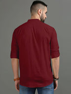 Royalscout MenS Cotton Polyester Blend Regular Fit Full Sleeve Kurta Perfect For Special Occasions, Family Events, Or Daily Eth