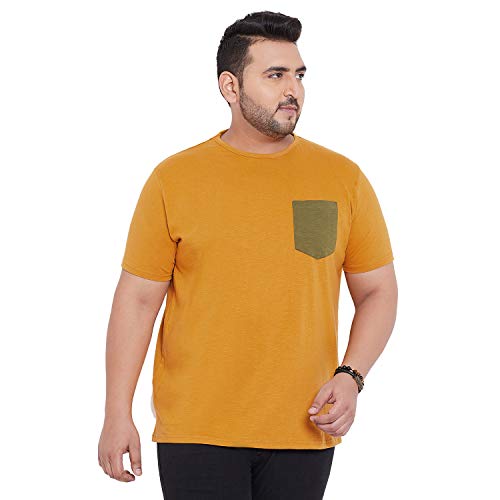 Bigbanana MenS Round Neck T-Shirt (Carlisle,Orange,6Xl)