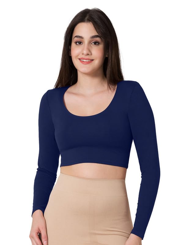 Vstar Full Length Comfy Blouse Navy