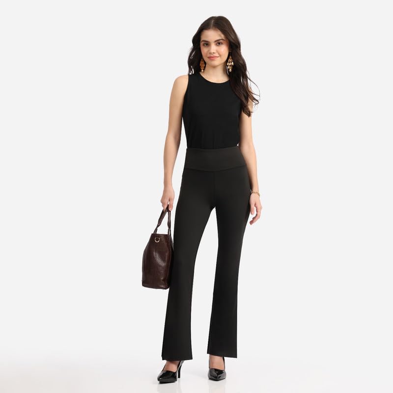 Ultimate Slit Flare Pants - Lite Tall |Above 55 | Stylish Slits | Stretchy | Comfortable | Back Pocket